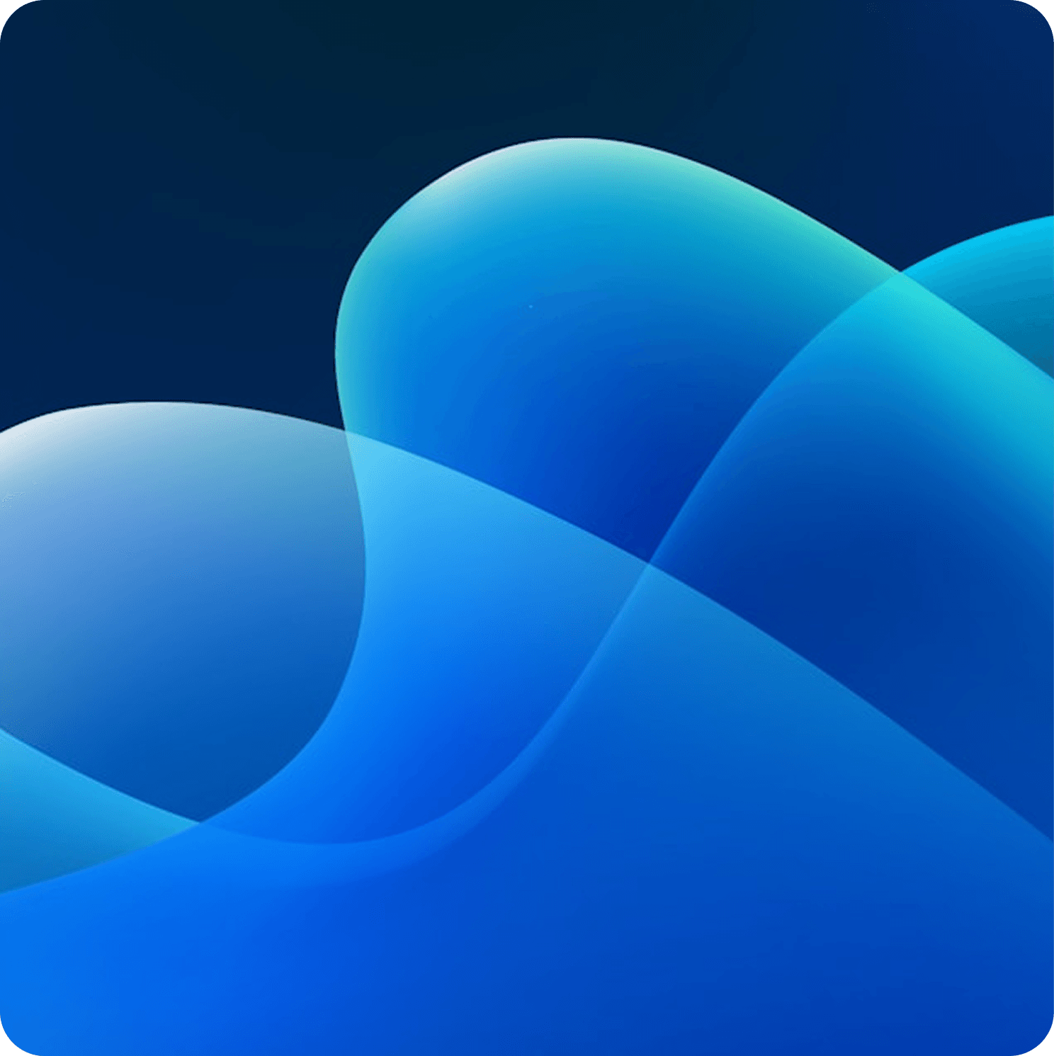 Abstract blue geometric shapes